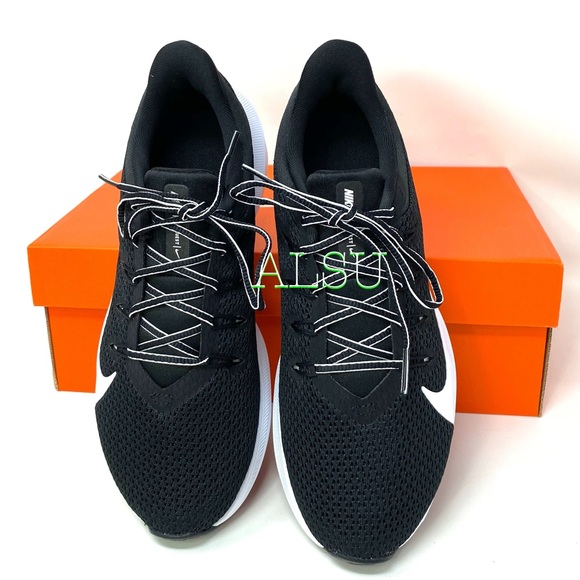 Nike Quest 2 Black White Canvas Women’s Sneakers - Picture 4 of 11